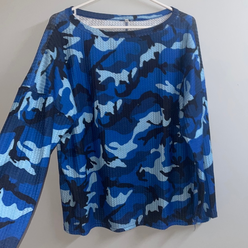 Camo Ovsersized Long Sleeve